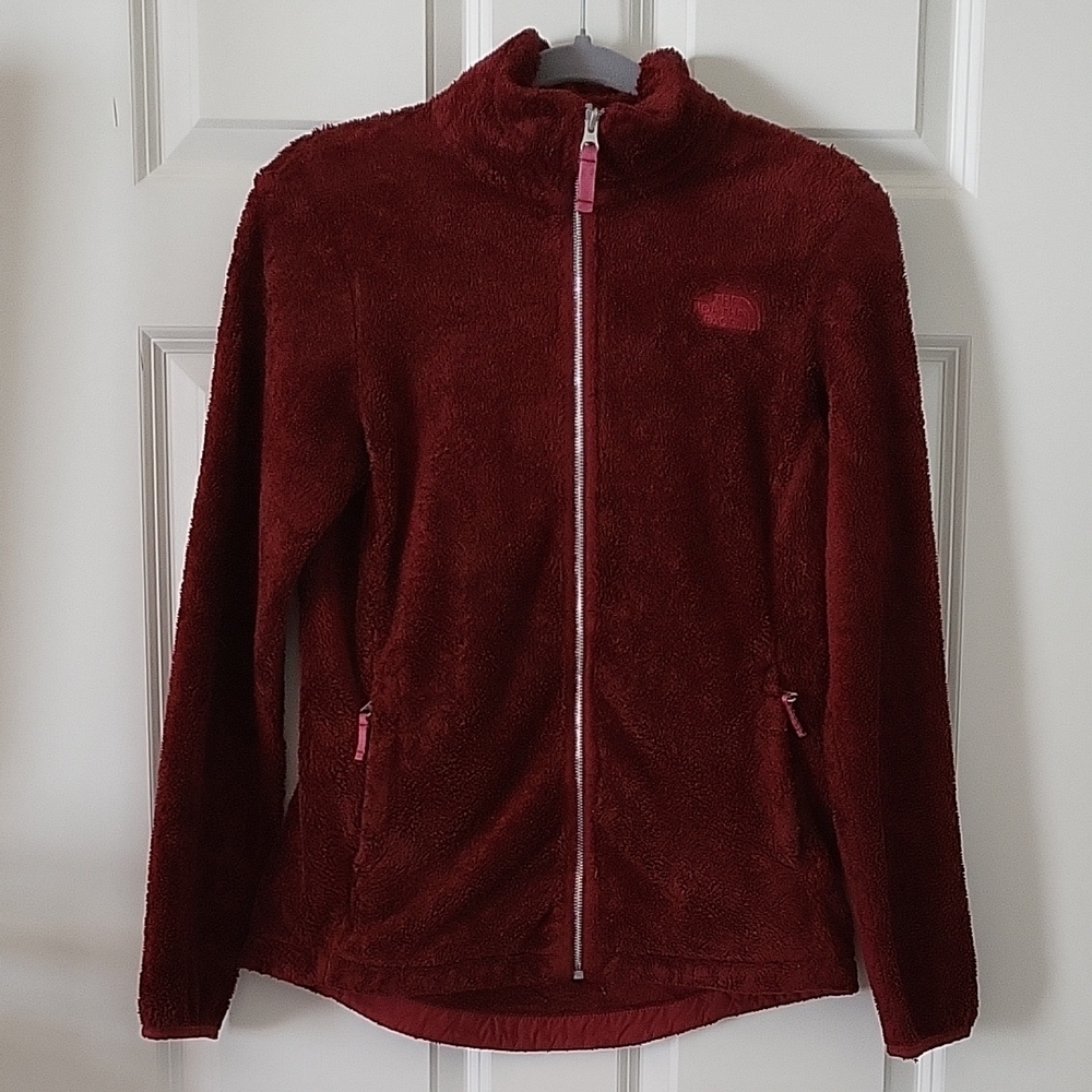 The North Face Osito Fleece Jacket Burgundy Red Women's Size Small - Picture 1 of 12